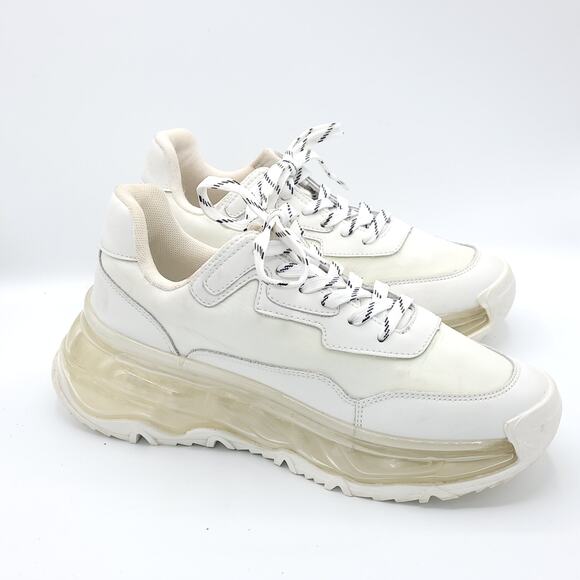 Steve Madden Blatant power White Chunky Air women's size 10 - Picture 3 of 9